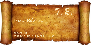 Tuza Róza névjegykártya